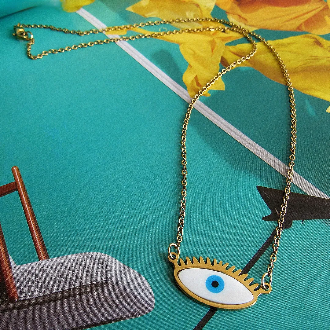 گردنبند چشم نظر شیک – یلدا بازار گردنبند چشم نظر شیک برای استایل روزمره – یلدا بازار