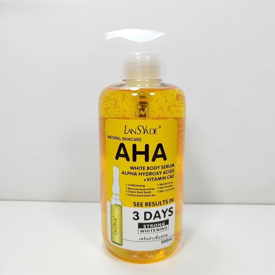 سرم AHA لنسیاد همراه با سایر محصولات مراقبت پوستی