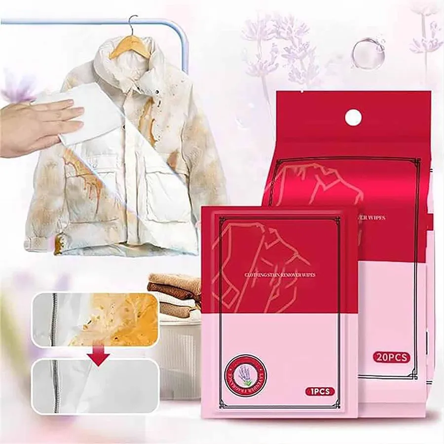 بسته‌بندی نهایی پد پاک کننده لکه لباس Eunmsi