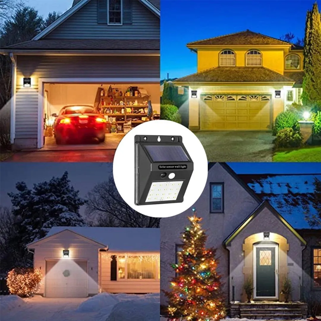 چراغ خورشیدی دیواری با نوردهی قابل تنظیم