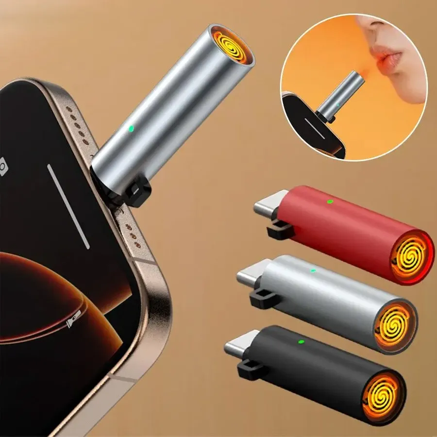 جزئیات المنت حرارتی فندک شارژی تایپسی – یلدا بازار فندک المنتی شارژی Type-C – نمایش المنت داخلی – فروشگاه یلدا بازار