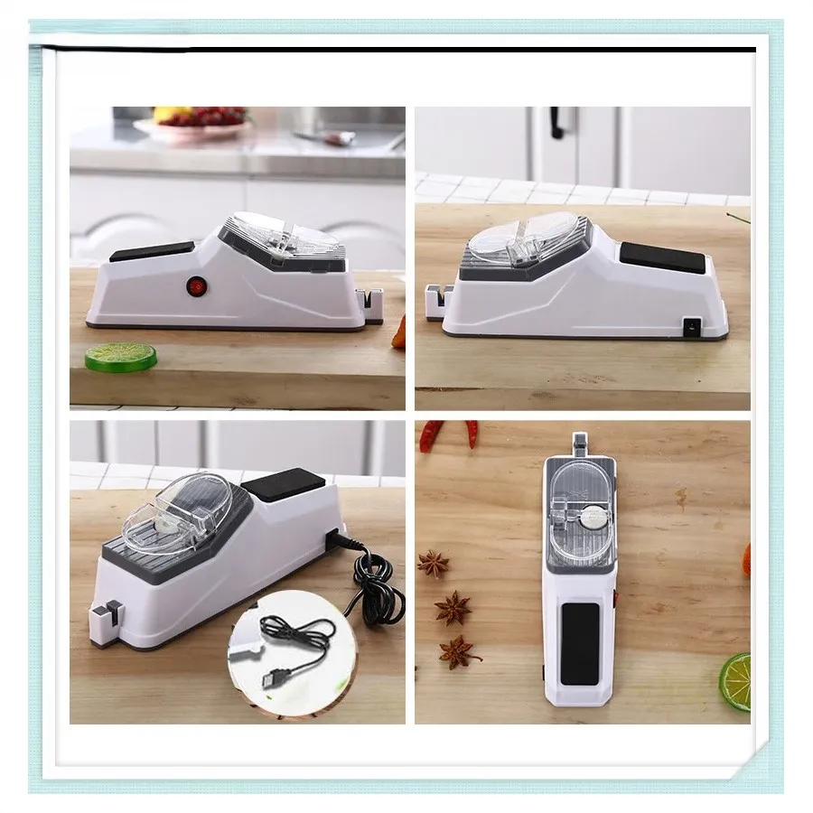 نمای پشت دستگاه چاقو تیزکن برقی چندکاره هنگام تیز کردن قیچی – یلدا بازار چاقو تیزکن برقی چند کاره – تیز کردن قیچی – فروشگاه یلدا بازار