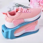 نمای نزدیک از باکس کفش تاشو با درب زیپی