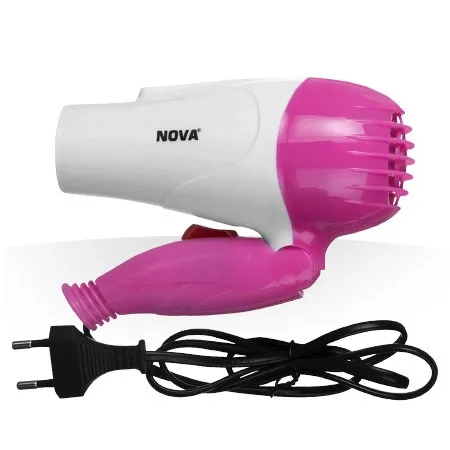 قابلیت تاشو برای حمل آسان سشوار NOVA NV-1290 سشوار مسافرتی دستهتاشو نووآ – مدل NV-1290