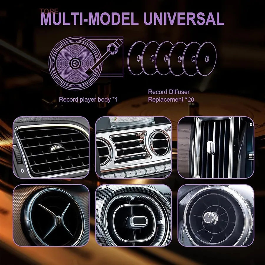 خوشبو کننده خودرو مدل گرامافون روی داشبورد یلدابازار