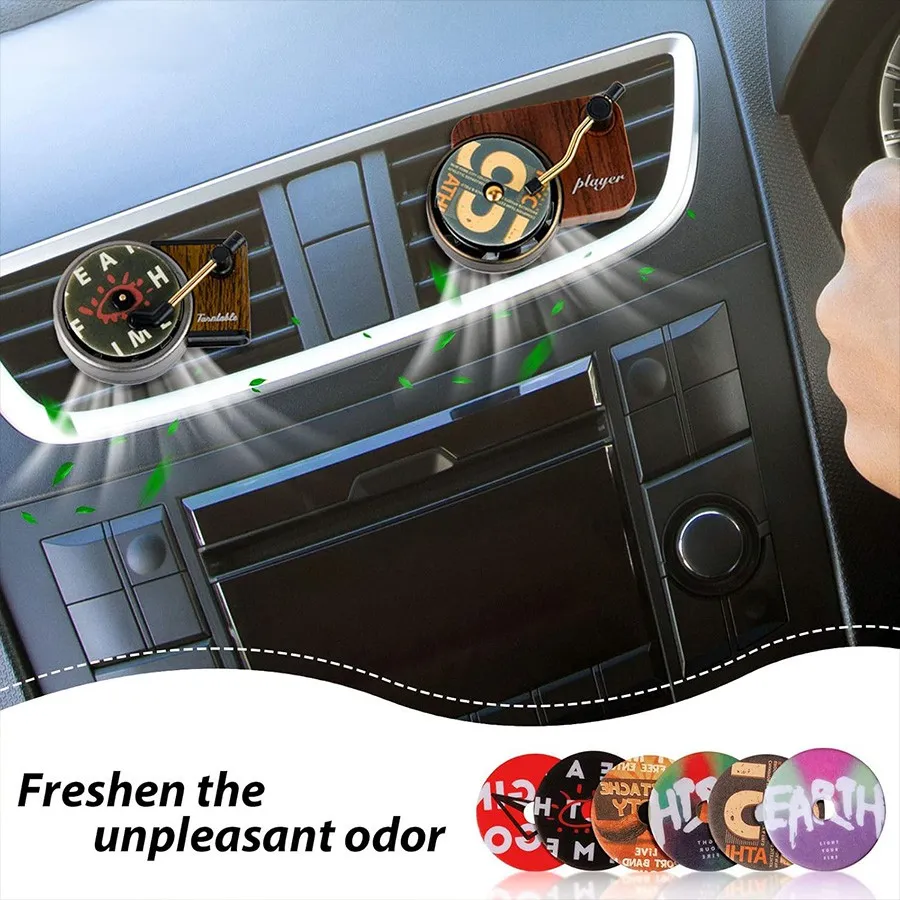 خوشبو کننده خودرو مدل گرامافون نمای کاربردی یلدابازار