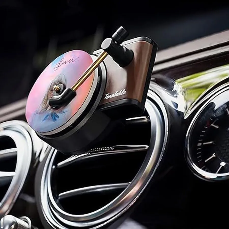 خوشبو کننده خودرو مدل گرامافون نمای جلو یلدابازار